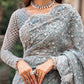 HEAVY EMBROIDERED NET SAREE UNSTITCH