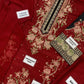 3PC SILK ETHNIC KAFTAN UNSTITCH