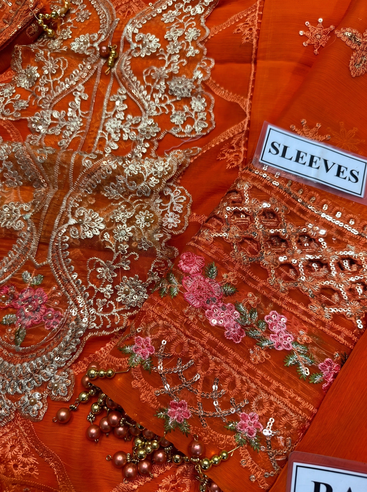 Maria B Heavy Embroidered Chiffon Unstitched 3PC Suit