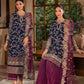 HEAVY EMBROIDERED CHIFFON 3PC UNSTITCH