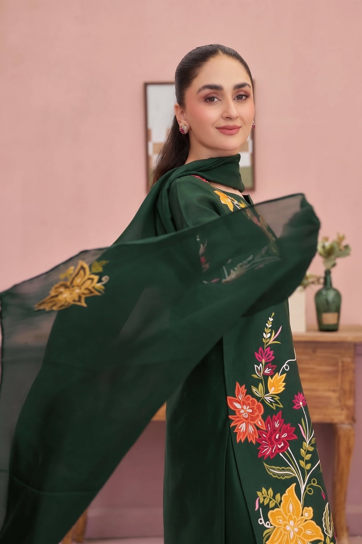 DHANAK EMBROIDERED HIT CODE UNSTITCH 3PC