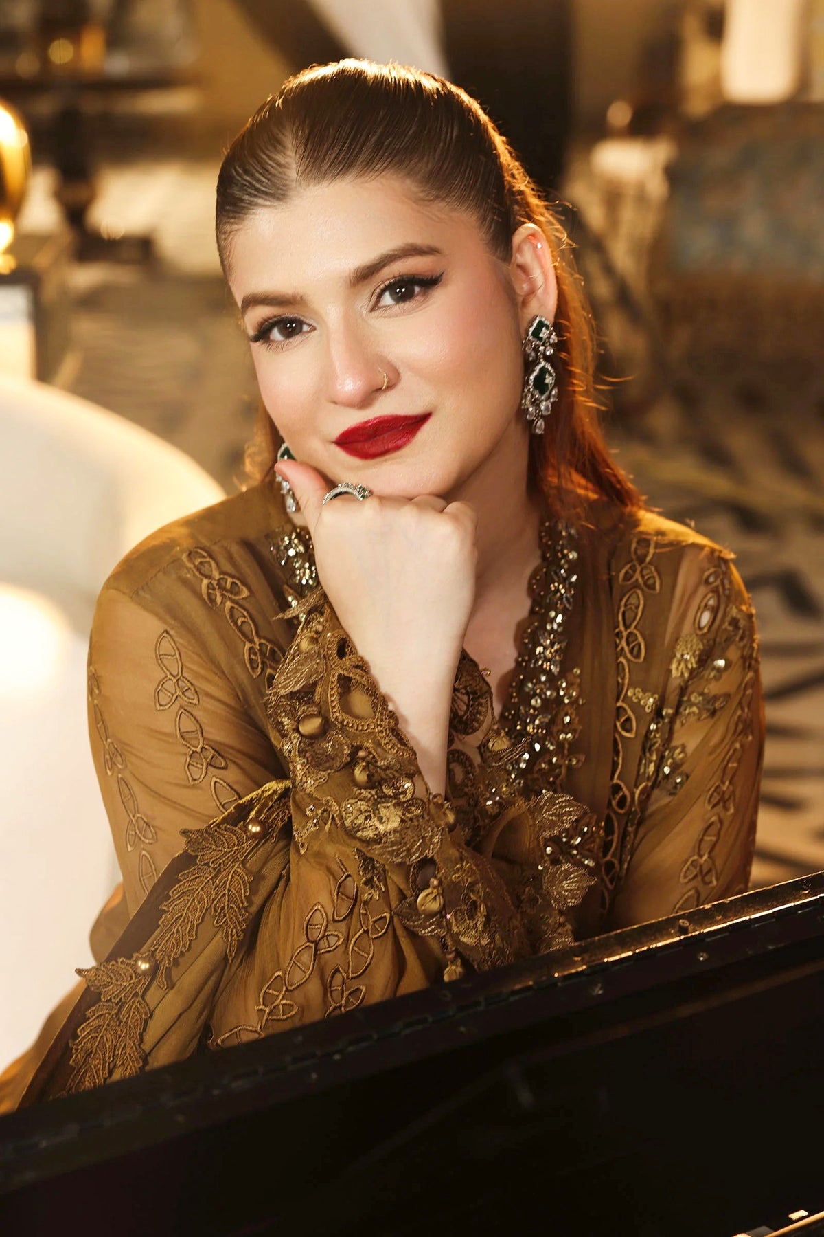 CHIFFON HEAVY EMBROIDERED UNSTITCHED 3PC SUIT