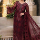 Heavy Embroidered Chiffon Unstitched 3PC Suit