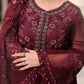Heavy Embroidered Chiffon Unstitched 3PC Suit