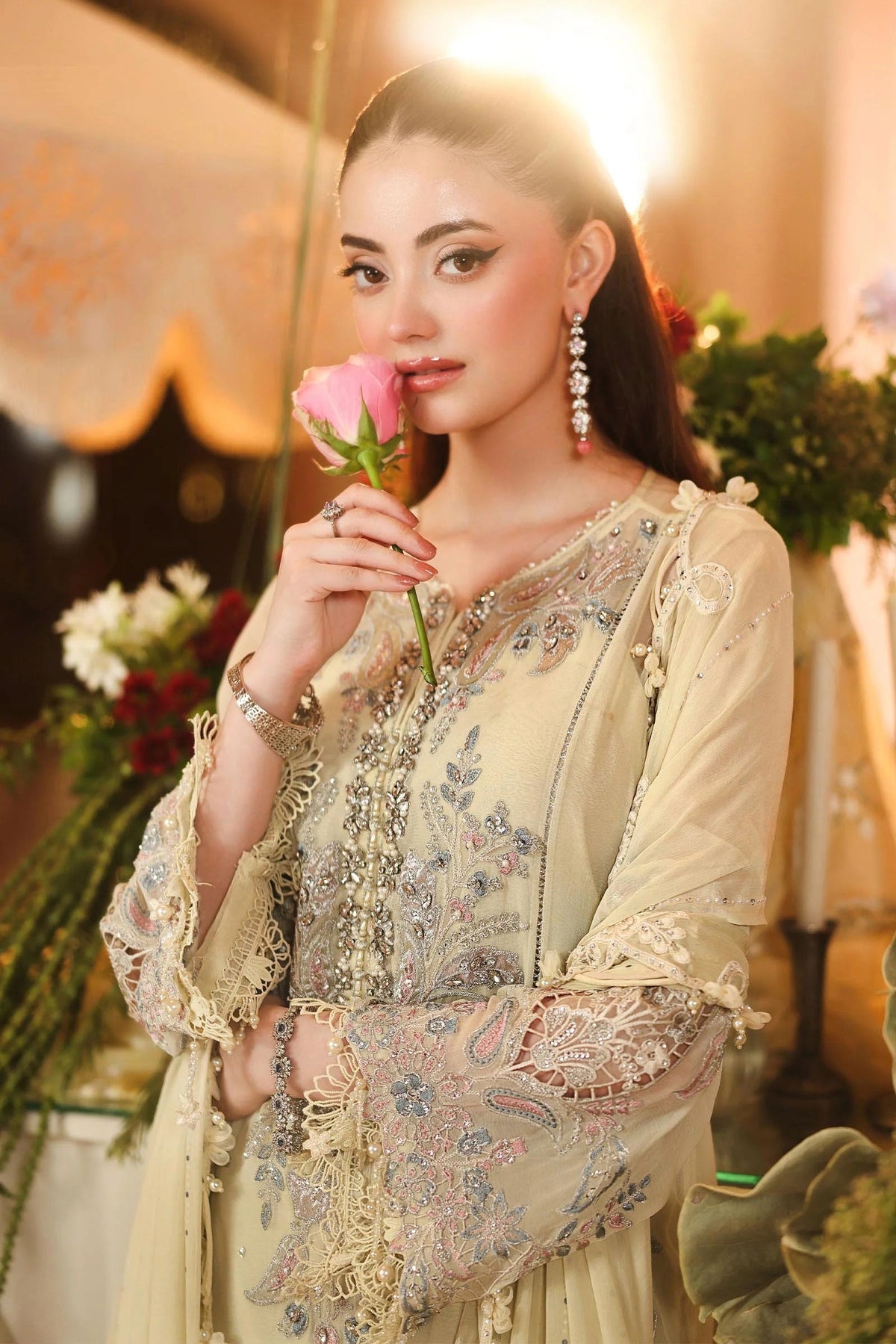 CHIFFON HEAVY EMBROIDERED UNSTITCHED 3PC SUIT