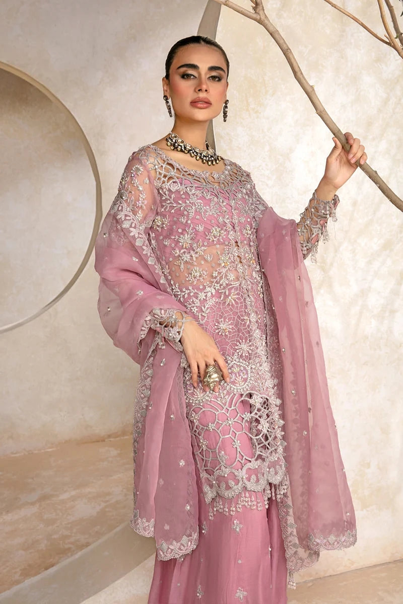ORGANZA HEAVY EMBROIDERED UNSTITCHED 3PC SUIT
