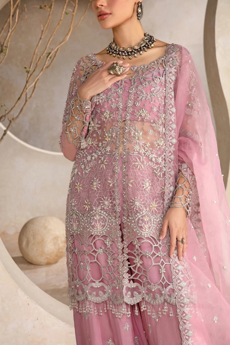 ORGANZA HEAVY EMBROIDERED UNSTITCHED 3PC SUIT