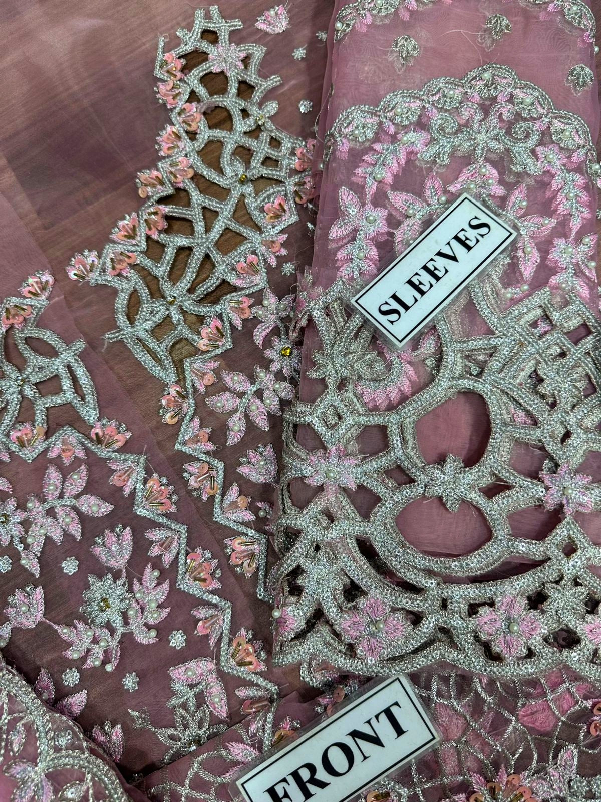 ORGANZA HEAVY EMBROIDERED UNSTITCHED 3PC SUIT