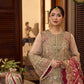 ORGANZA HEAVY EMBROIDERED 3PC UNSTITCH
