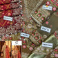 ORGANZA HEAVY EMBROIDERED 3PC UNSTITCH