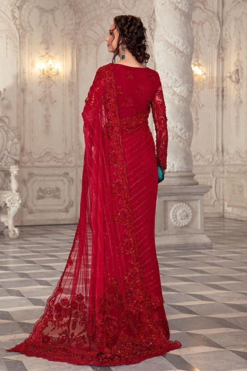 NET EMBROIDERED SAREE UNSTITCH