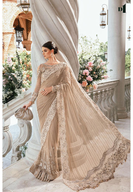 MARIA B HEAVY EMBROIDERED UNSTITCHED 3PC